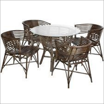 Cane Dining Table Set