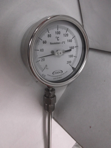 Mercury in Steel Dial Thermometer