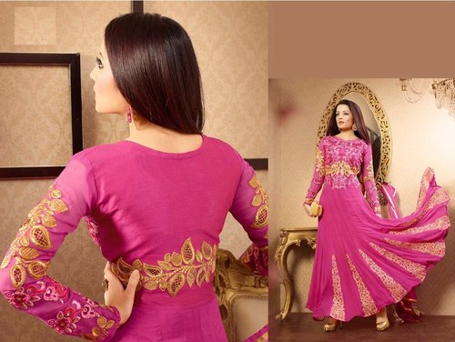 Designer Semi Stitched Dress