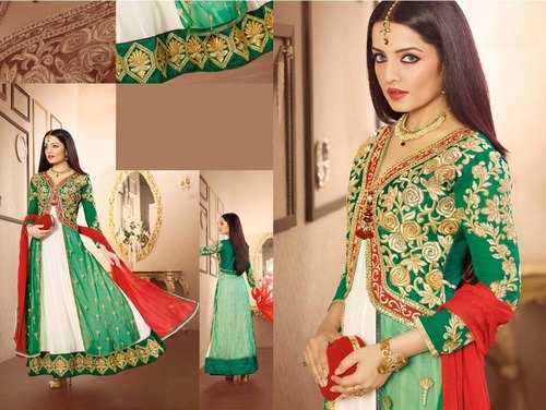 Designer Semi Stitched Dress