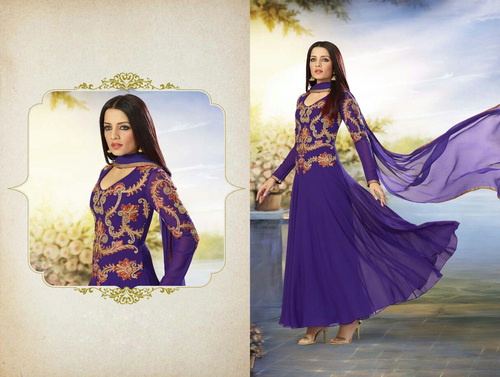 Designer Semi Stitched Dress
