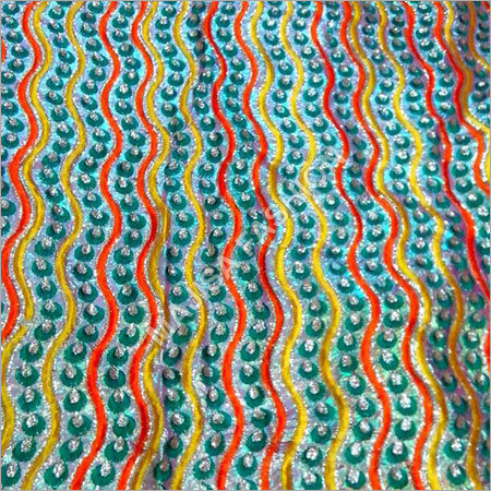 Embroidered Mata Chunri Fabric