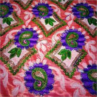 Rumala Set Fabric - Textile 1.5-2.5m Wide, Orange, Embroidered | Intricate Design, Vibrant Colors, Shrink Resistant, Easy Wash, Durable, Perfect Shine