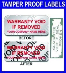 Tamper Proof Labels