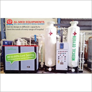 Onsite Medical Grade Oxygen Generator Plant 15 NM3 By AL MED EQUIPMENTS
