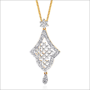 Designer Diamond Gemstone Pendant