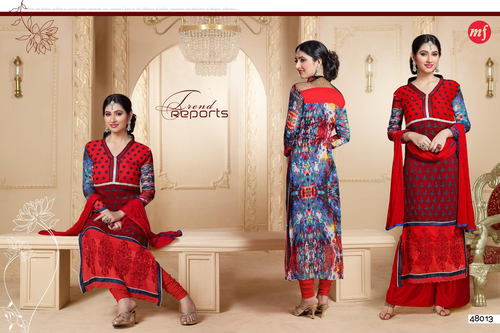 Fancy Designer Party Wear Salwar Kamiz - Kashish Brasso & Naznin Chiffon, Full Sleeves, Multi Colour - All Season, Indian Ethnic Style
