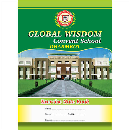 School A4 Notebook - Paper Material, A4 Dimensions, Green Color | Durable Cover, High Quality Paper, Perfect Binding, Ruled Pages