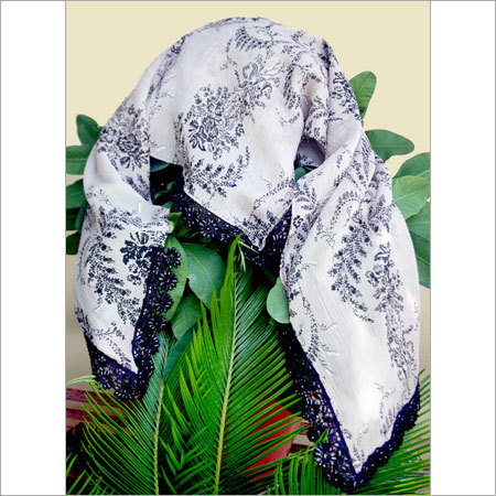 Fawn Printed Georgette Scarf