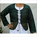 Moss Green Moonga Silk Jacket
