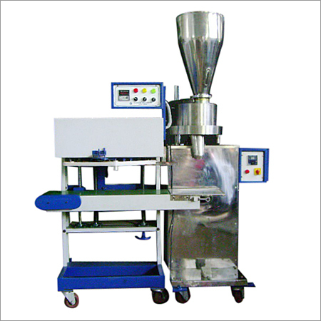 Vertical Pouch Sealer with Volumetric Cup Filler
