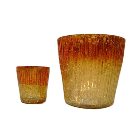 Engraved Glass Votives