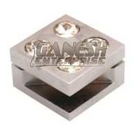 Mirror Brackets - Metal Alloy, 50x50x50 Mm, Silver Color | Stylish Look, Lustrous Surface, Sturdy Design, Longer Service Life