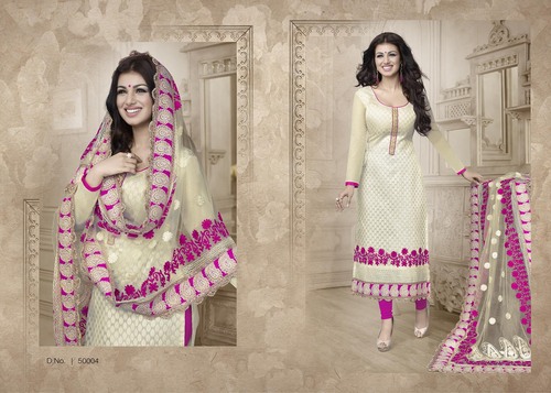Ethinic designer heavy dupatta salwar suit