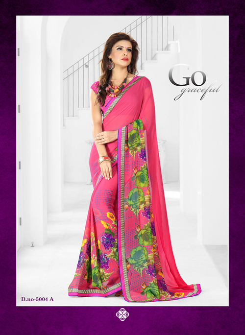 FANCY PRINTED DESIGNER SAREES ONLINE