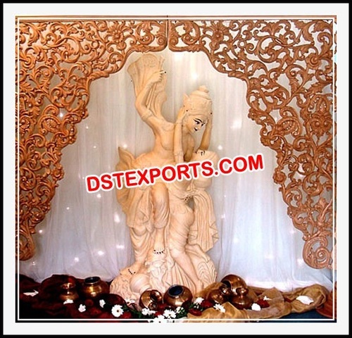 Wedding Radha Krishan Fiber Statues