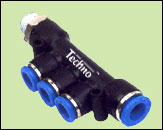PUSH UNEQUAL MALE REDUCER TRIPLE BRANCH