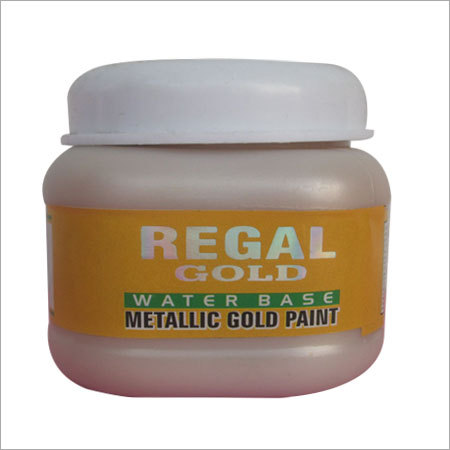 Water Base Metallic Gold Paint - Sizes: 50ml 200ml 500ml | Features: Durable Coating Easy Application Water Based Non-Toxic Metallic Finish