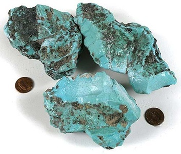 Blue Copper Turquoise Rough