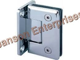 Silver Glass To Wall Hinge