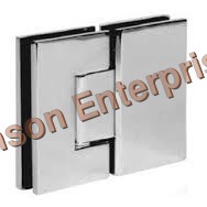 Silver Glass To Glass Hinge