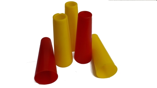 Red And Yellow 4.20 Plastic Cone For Yarn
