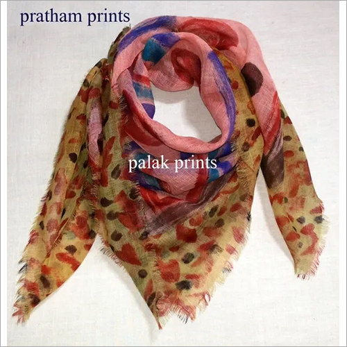 Printed Wool Square Scarf Printed Wool Square Scarf