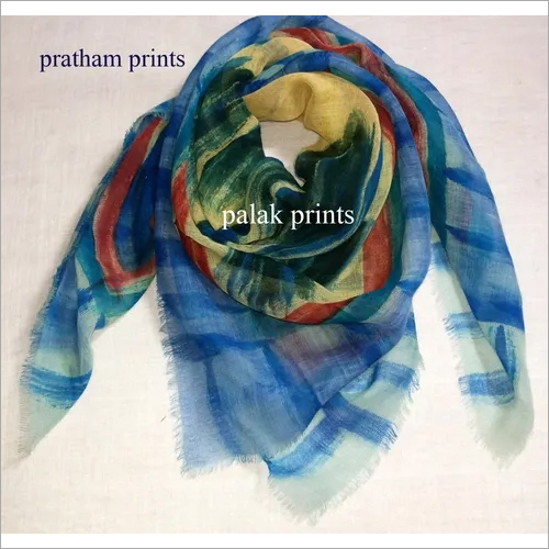 Wool Hand Print Square Scarves Wool Hand Print Square Scarves