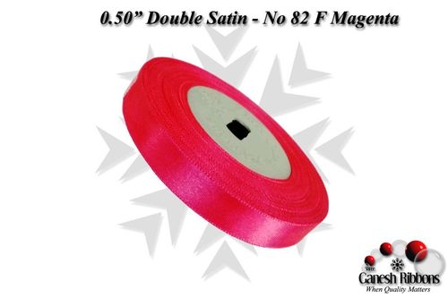 Double Satin Ribbons - F Magenta