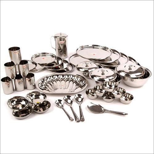 51 Piece Steel Dinner Set