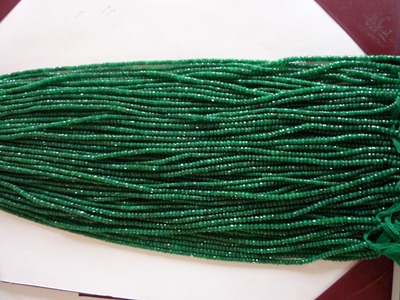 Green Corundum Beads