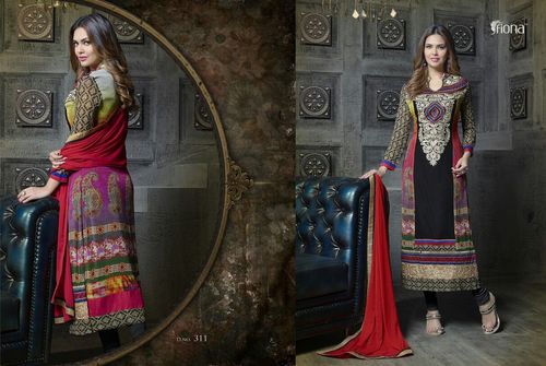Fiona Designer Straight Salwar Suits
