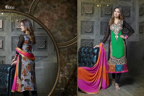Fiona Designer Straight Salwar Suits