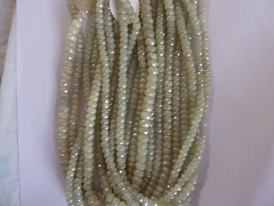 Silver Night Round Fancy Beads