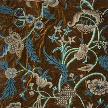 Embroidered Velvet Fabrics