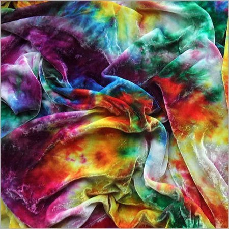 Hand Dyed Silk Velvet Fabric