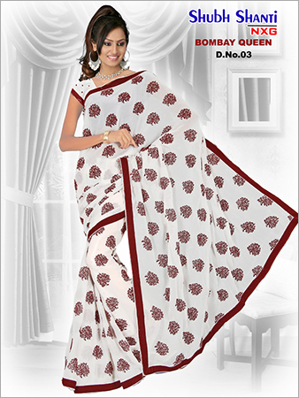 Printed Chiffon Sarees