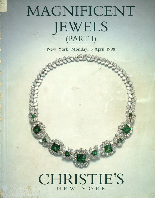 Magnificent jewels (part 1) new york,monday, 6 april 1998 Christie's new york.