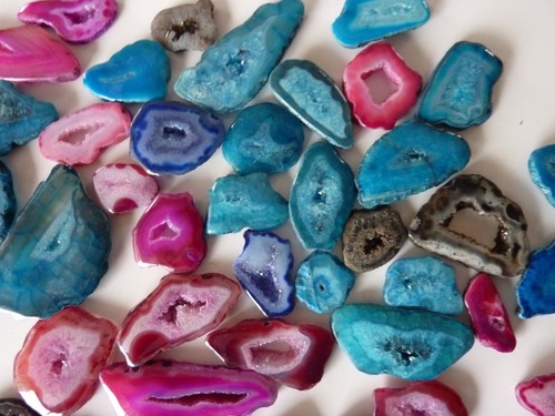 Druzy Agate Cut Stone