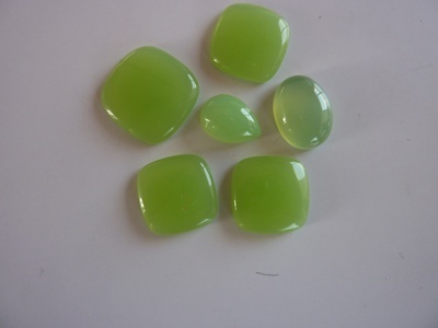Green Chalcedony Cut Stone