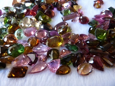 Multi Tourmaline Cut Stone