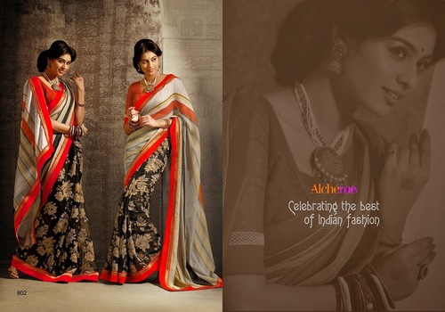 Floral print Sarees