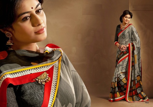 Multicolour Designer Fancy Printed Sarees