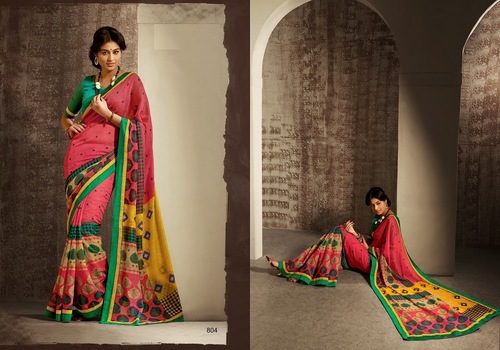 Designer Print Sarees