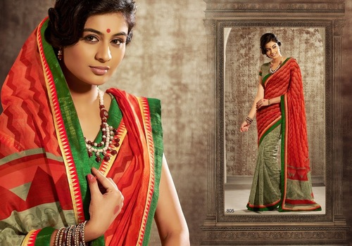 Cotton Silk Floral And Lace Sarees