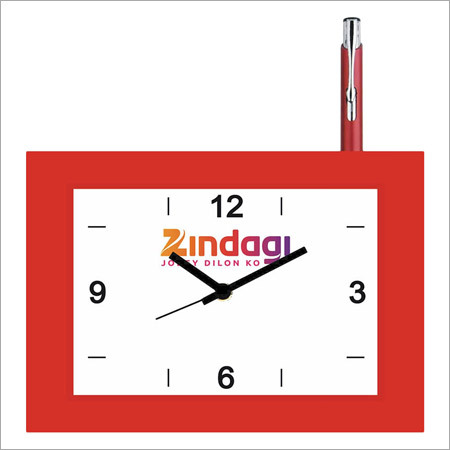 Table Clocks Cum Pen Stand