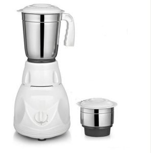 Grinder Mini Spectra - ABS Body, White, 400W Motor, 2 Steel Jars | Compact Design, Dual Coated Copper Wound Motor, Easy Operation