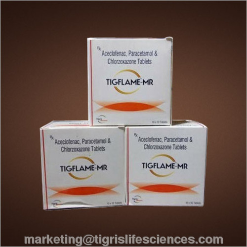 Aceclofenac Paracetamol Chlorzoxazone Tablets