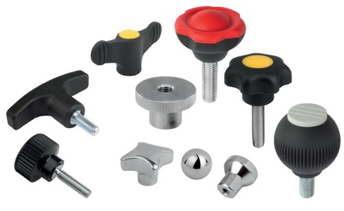 Kipp Handle Knobs - Stainless Steel & Thermoplastic, 76.2-101.6 mm | Lightweight, Sturdy, Breakage Resistant