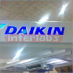 ACP Sign5 - Aluminum Composite, Variable Size, Silver, LED Backlight | Indoor Signage, Raised Letters, Surface Mount, Easy Installation
